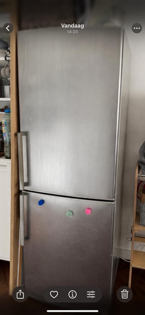 Koelkast vriezer Bosch, Witgoed en Apparatuur, Koelkasten en IJskasten, 200 liter of meer, Ophalen of Verzenden, Zo goed als nieuw