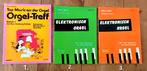 Orgel muziekboeken - 2 lesboeken, 1 bladmuziekboek, Orgel, Gebruikt, Overige genres, Overige soorten