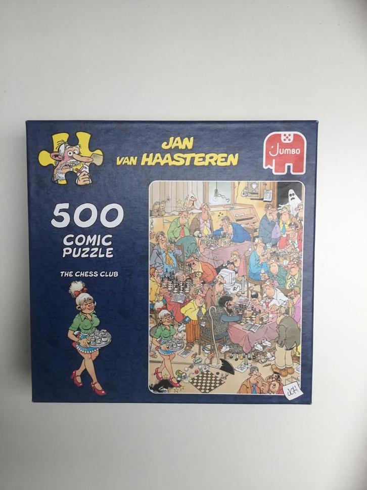 Jan van Haasteren - The Chess Club - 500 stukjes, Hobby en Vrije tijd, Denksport en Puzzels, Gebruikt, Legpuzzel, Minder dan 500 stukjes