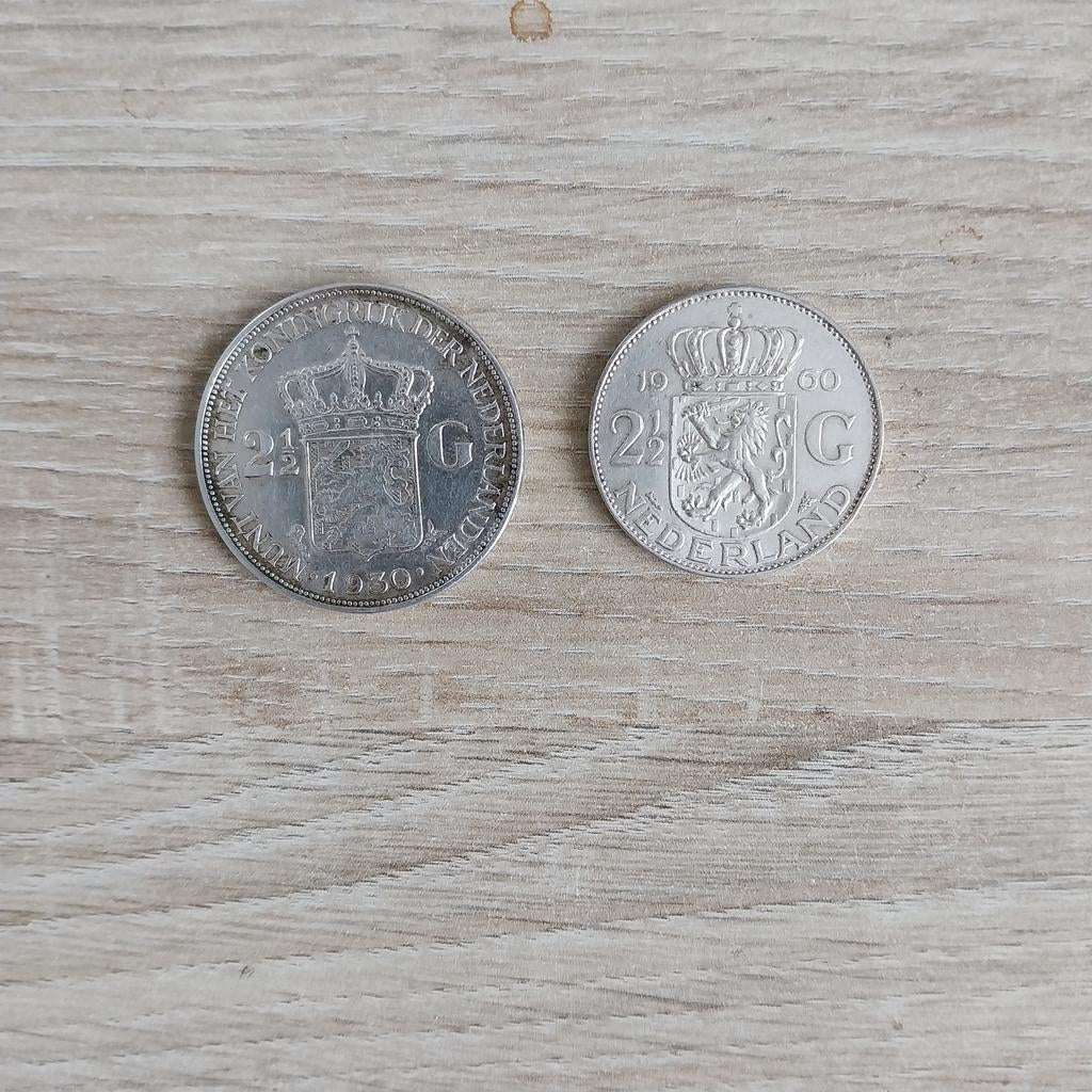 Zilveren rijksdaalders., Postzegels en Munten, Munten | Nederland, Koningin Juliana, Zilver, Ophalen of Verzenden, Losse munt