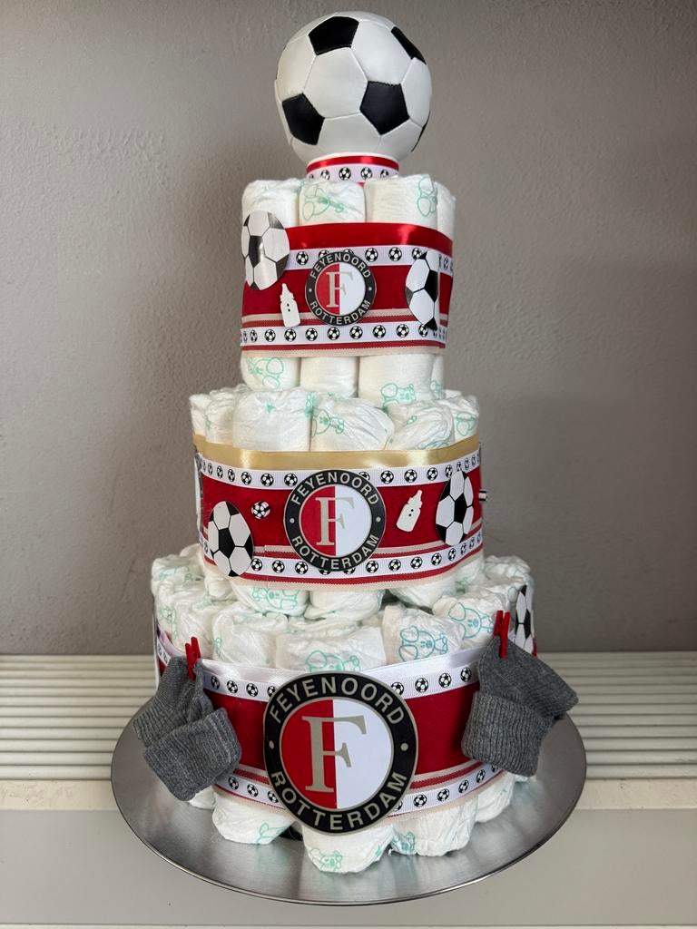 Feyenoord Luiertaart, Ophalen of Verzenden, Nieuw, Kraamcadeau