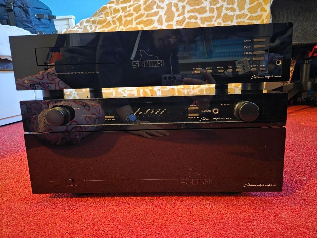Sphinx project 18 mk1 project 2 mk2 project 9 mk3, Audio, Tv en Foto, Versterkers en Receivers, Gebruikt, 120 watt of meer, Stereo
