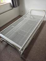 Wit eenpersoonsbed met uitschuifbaar onderbed, Ophalen, Gebruikt, 90 cm, Eenpersoons