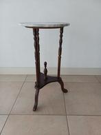 Ronde bijzettafel met natuursteen blad, Huis en Inrichting, Tafels | Bijzettafels, Ophalen