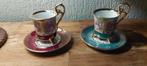2 antieke Ohasi China  Expressokopjes Fragonard Decor 50/60, Ophalen of Verzenden