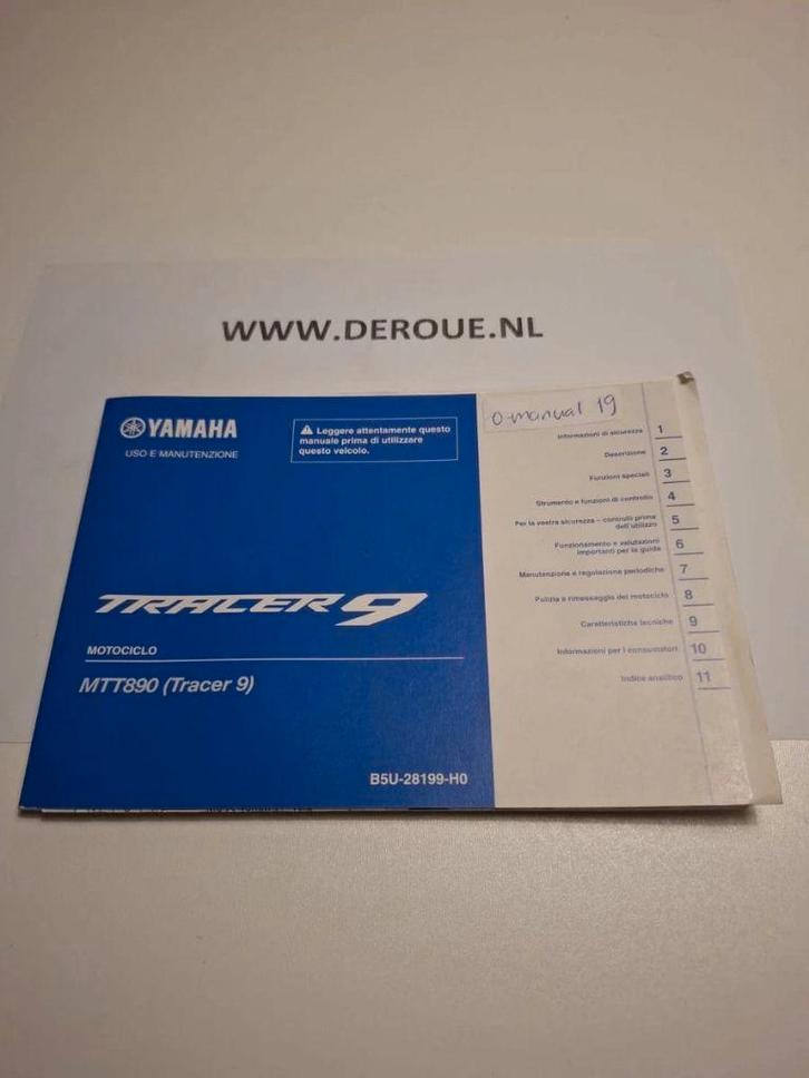 19 0WNERS MANUAL YAMAHA MTT890 TRACER 9   2021 USED, Motoren, Handleidingen en Instructieboekjes, Yamaha, Ophalen of Verzenden
