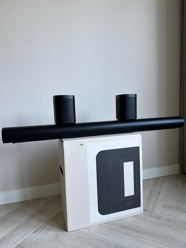 Sonos Arc Sonos One en Sub gen 3 1 jaar garantie, Audio, Tv en Foto, Soundbars, Ophalen of Verzenden, Zo goed als nieuw