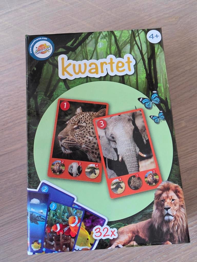 Kwartetspel Dieren - Toy Universe (4+), Ophalen of Verzenden