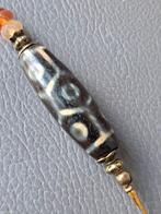 D88 Dzi - Tibetan old Agate Tortoise back + 9 eye dzi, Antiek en Kunst, Ophalen of Verzenden