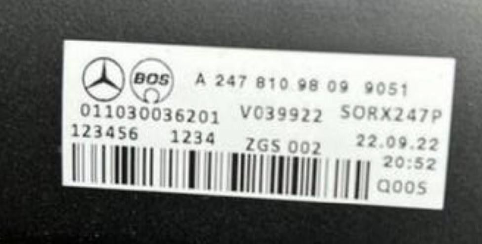 Mercedes GLB EQB ORG ROLHOES HOEDENPLANK NIEUW, Ophalen of Verzenden, Nieuw, Mercedes-Benz