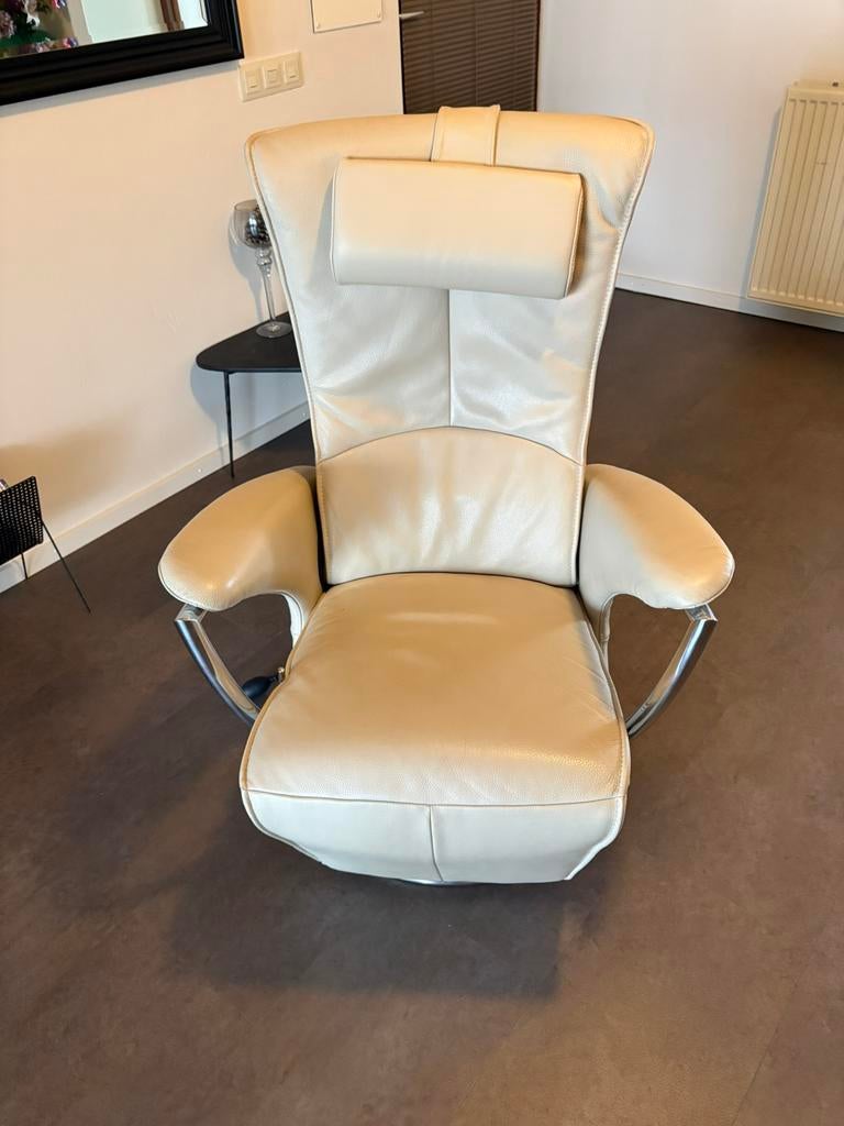 Relax fauteuil, Huis en Inrichting, Fauteuils, Ophalen, Leer, Zo goed als nieuw, Modern