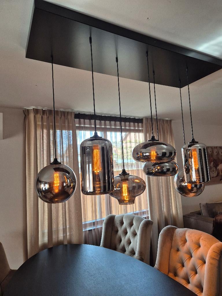 By Eve hanglamp, Ophalen of Verzenden, Zo goed als nieuw, Glas, 75 cm of meer