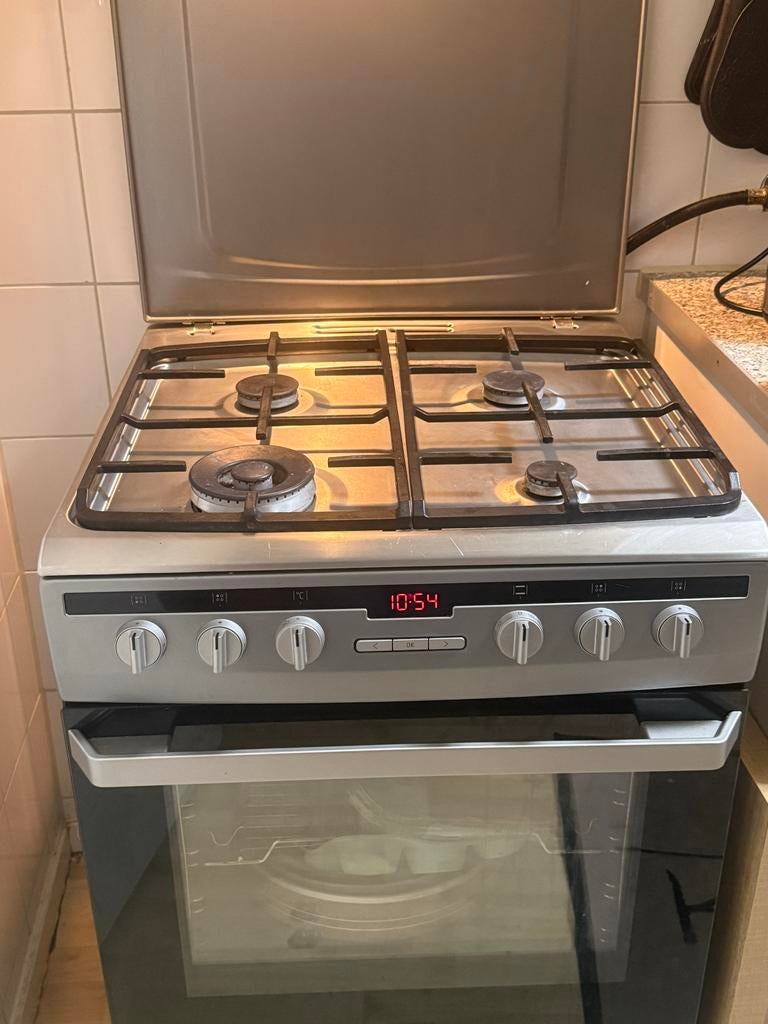 Inventum Gasfornuis met Elektrische Oven, Witgoed en Apparatuur, Fornuizen, Ophalen, Gebruikt, Hete lucht, 60 cm of meer