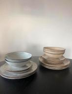 Serviesset Xenos – Toscane lijn (beige & grijs), Huis en Inrichting, Keuken | Servies, Ophalen, Overige materialen, Nieuw, Bord(en)