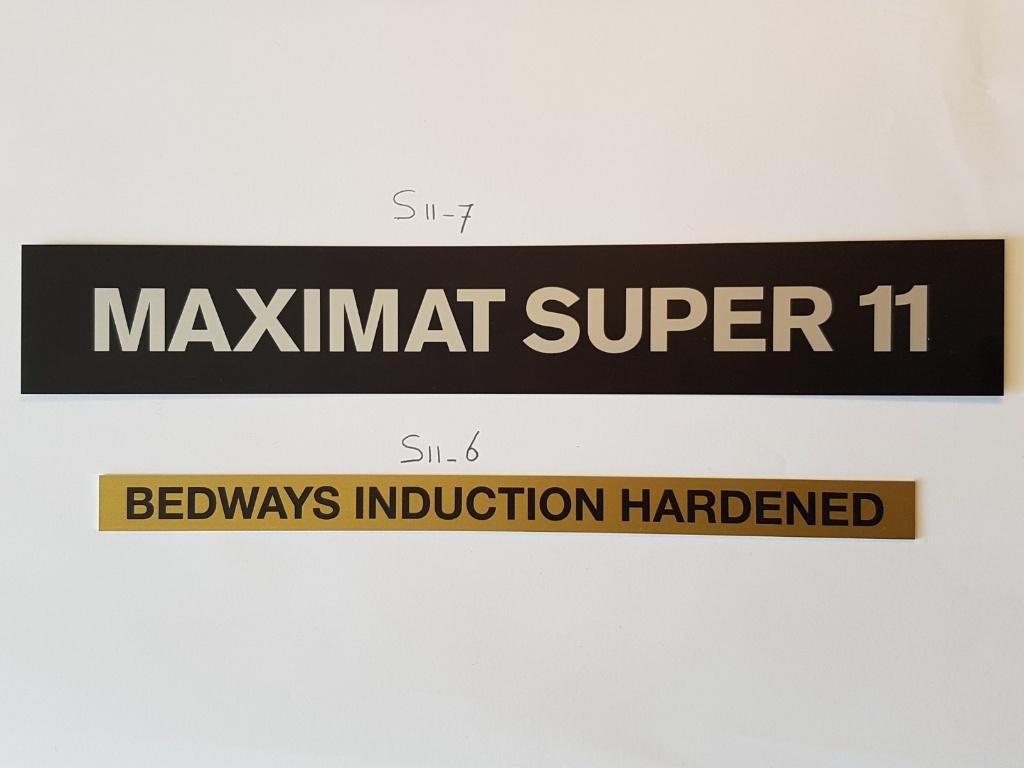 Nieuwe draaibank onderdelen Emco Machine Symboolplaatjes, Ophalen of Verzenden, Nieuw, Onderdeel