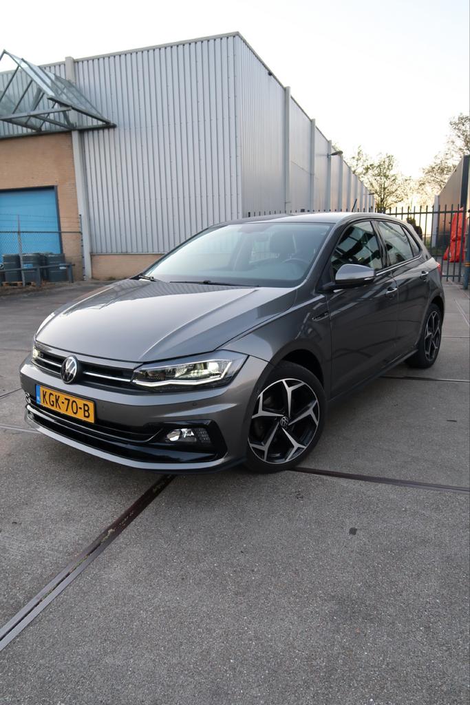 Volkswagen Polo 1.0 TSI 110pk 7-DSG 2021 Grijs R-Line 1e eig, Auto's, Volkswagen, Stof, Bedrijf, 600 kg, 1100 kg