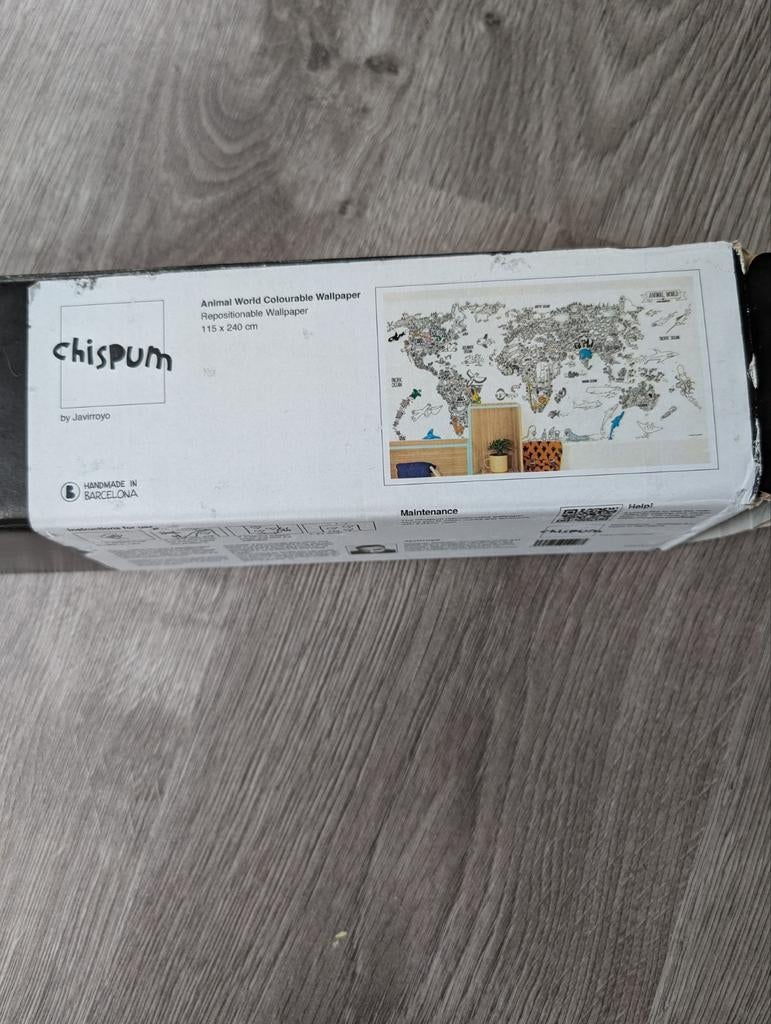 Mega Chipsum Muursticker - Wereldkaart, Ophalen, Nieuw