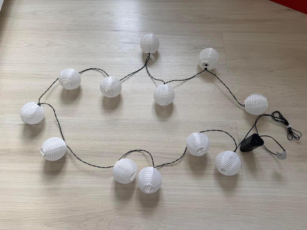 LED lichtsnoer met lampionnetjes, Ophalen of Verzenden, Zo goed als nieuw, Metaal of Aluminium, Led