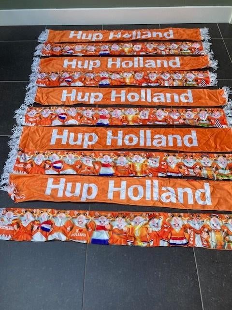 WK Oranje Sjaaltjes - (15 stuks ) Hamsteren Hup Holland Hup, Albert Heijn, Ophalen