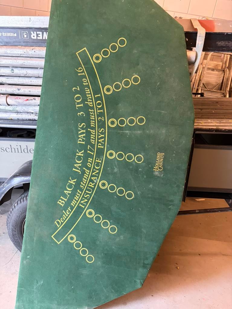 Holland casino blackjack tafelblad, Ophalen, Zo goed als nieuw