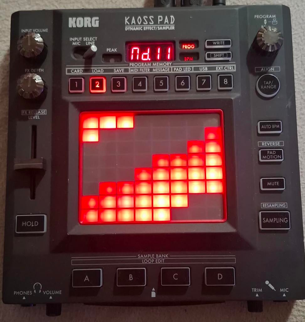 KORG KP3 KAOSS PAD 3 DJ Dynamische sampler/sequencer met 128, Ophalen of Verzenden, Gebruikt, Overige aantallen, Korg