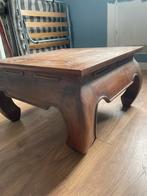 Massief houten salontafel - Vintage stijl, Ophalen, Gebruikt, 50 tot 100 cm, Vierkant