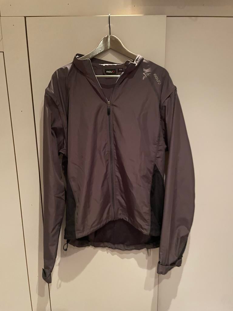 AGU Fietsjack XXL - Winddicht en Waterafstotend, Ophalen of Verzenden, Zo goed als nieuw, Maat 56/58 (XL), Grijs