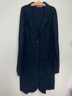 Studio Anneloes lange blazer travelstof blauw krijtstreep M, Kleding | Dames, Maat 38/40 (M), Studio Anneloes, Blauw, Ophalen of Verzenden