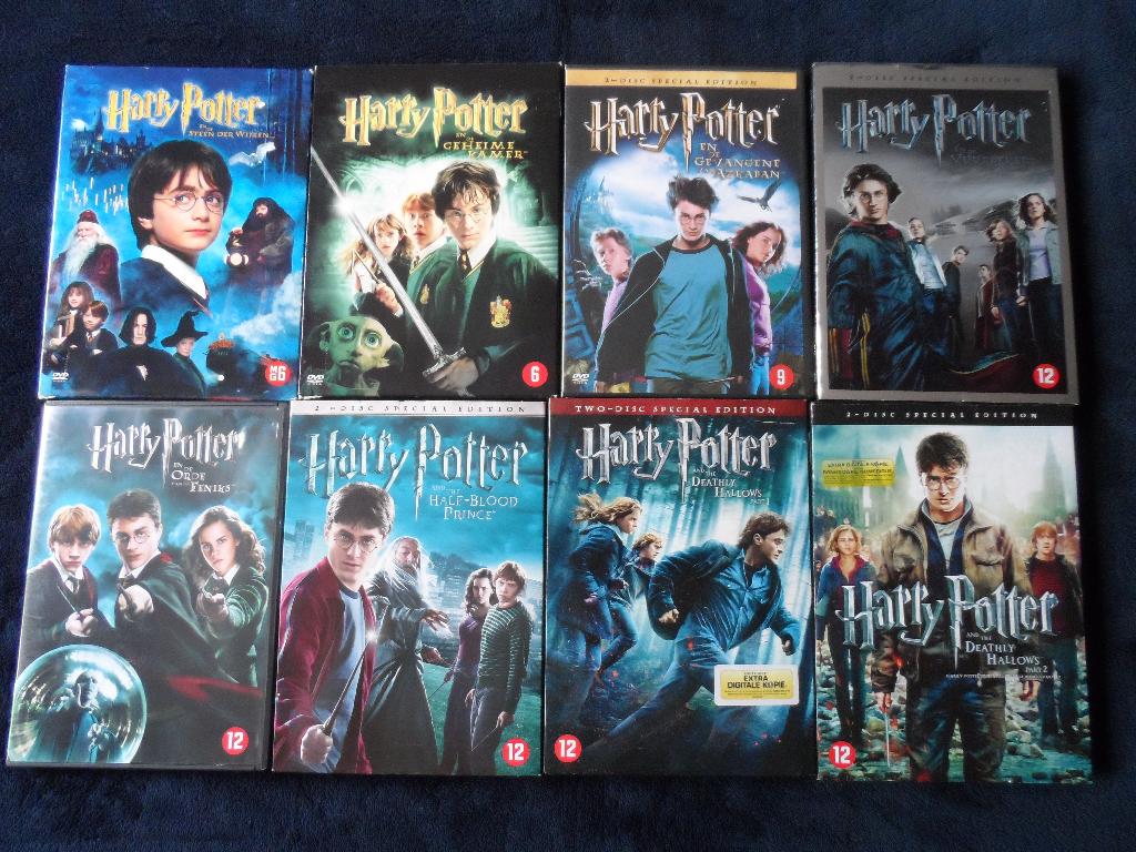 DVD's Harry Potter 8 X, Ophalen of Verzenden, Zo goed als nieuw, Overige typen