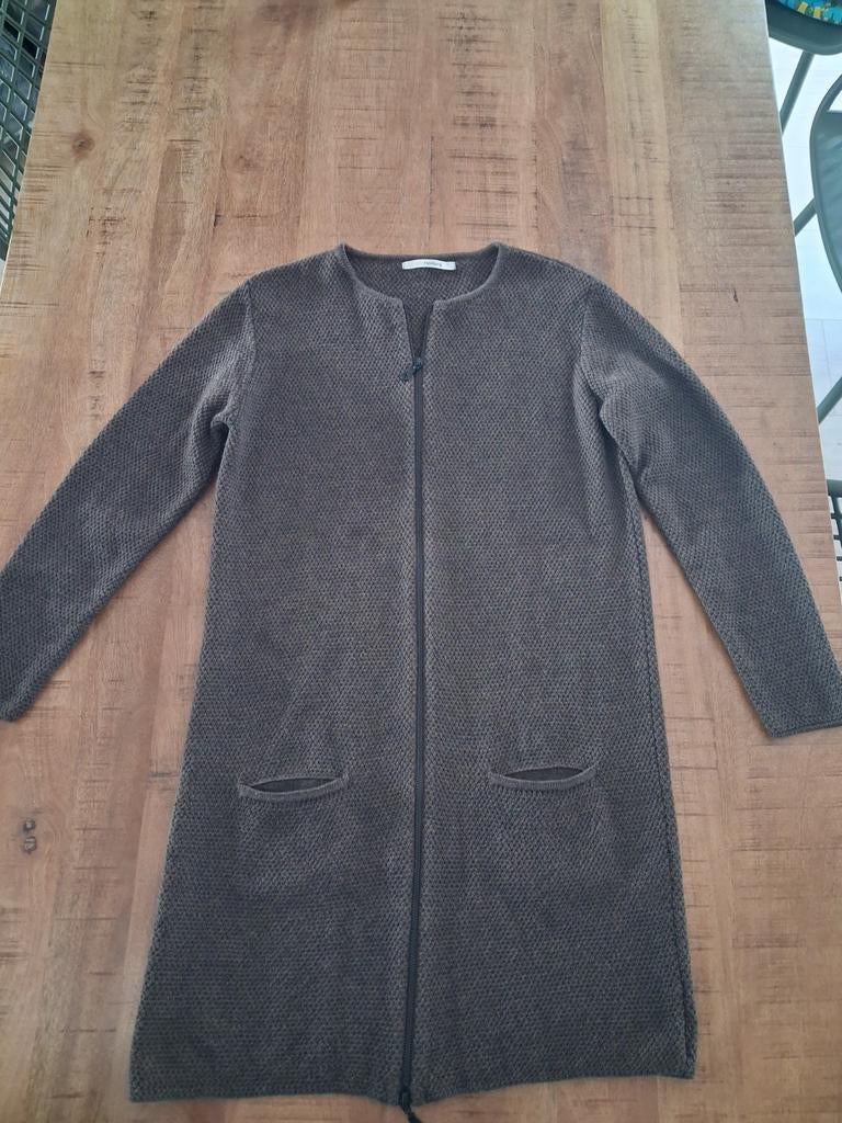 Sibin Linnebjerg vest maat L, Ophalen, Zo goed als nieuw, Maat 42/44 (L), Bruin