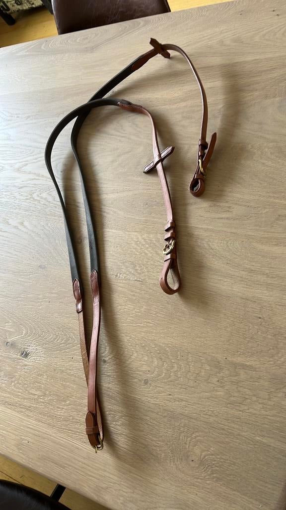 Leder teugel 2 kleuren Zaldi, Dieren en Toebehoren, Ophalen of Verzenden, Nieuw, Overige soorten