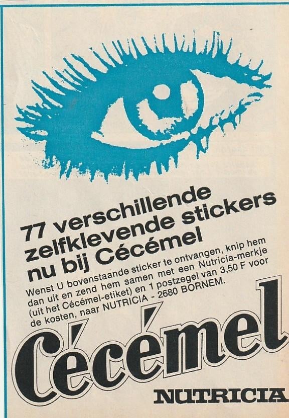 retro reclame 1971 Nutricia Chocomel zuivel frisdrank ook, Verzamelen, Verzenden, Overige typen
