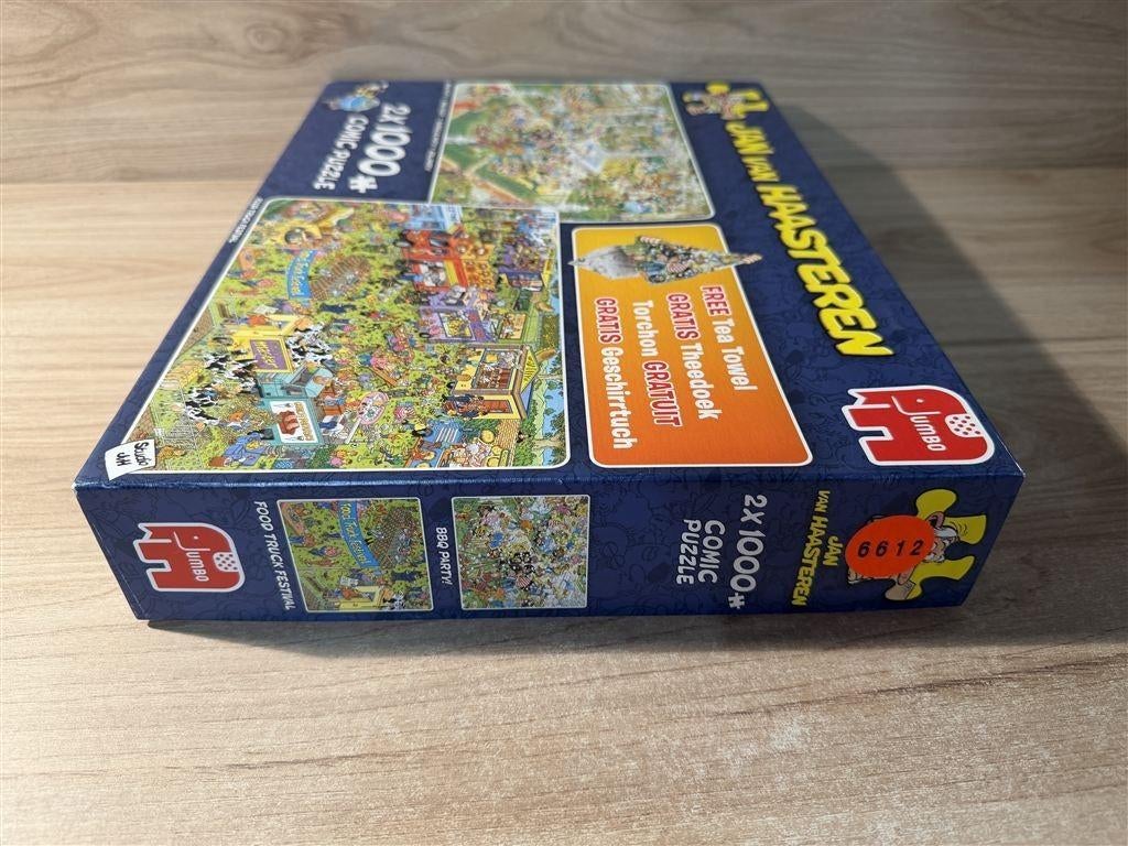 Jan van Haasteren - bbq party - food truck - 2in1 - s6612, Ophalen of Verzenden, 500 t/m 1500 stukjes, Zo goed als nieuw