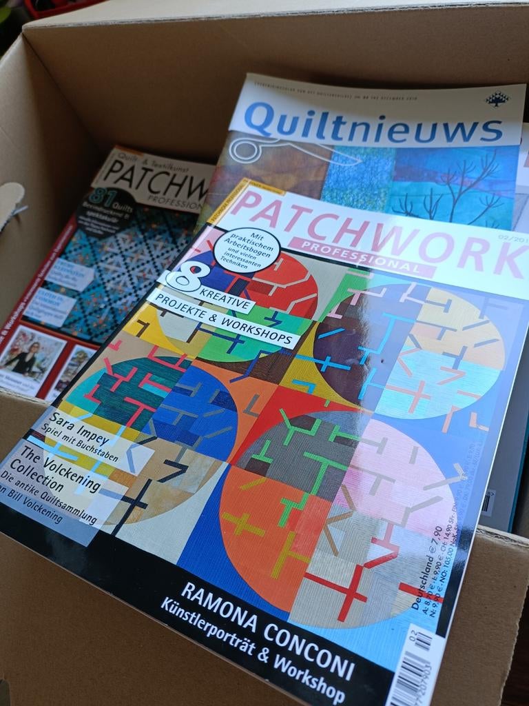 Quilt en Patchwork, magazines, Boeken, Hobby en Vrije tijd, Ophalen, Zo goed als nieuw, Overige onderwerpen