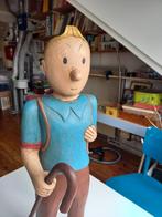 Kuifje beeld - hout, Ophalen, Kuifje, Gebruikt, Beeldje of Figuurtje