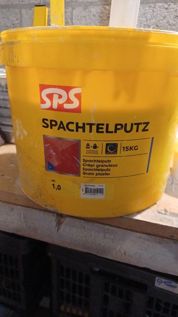 Witte Spachtelputz - 10+ kg voor 20m³, Doe-het-zelf en Verbouw, Ophalen, Zo goed als nieuw, Overige typen