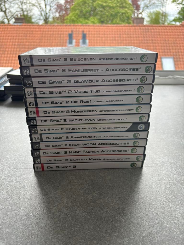 Sims 2 PC + 12 uitbreidingen & accessoires, Ophalen, 1 speler, Zo goed als nieuw, Vanaf 12 jaar