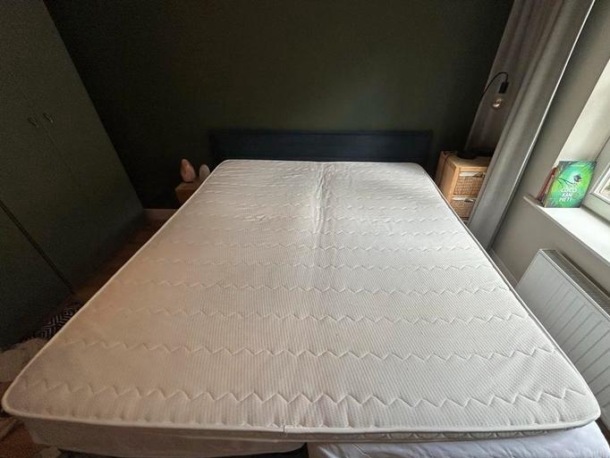 Auping matras topper 200x210, Ophalen, Gebruikt, 210 cm, Tweepersoons