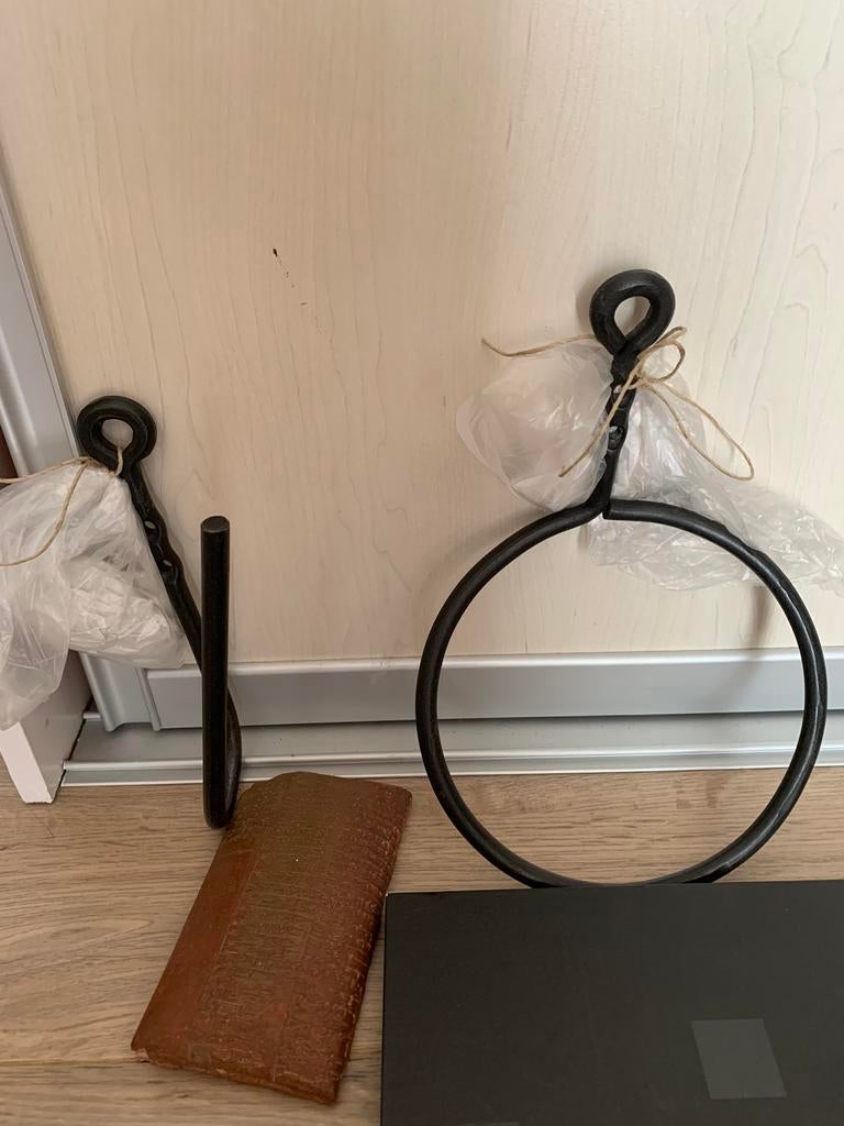 House Doctor, toiletrol- en handdoek houder, Huis en Inrichting, Ophalen of Verzenden, Zo goed als nieuw, Zwart