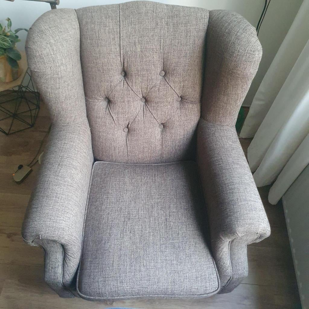 Relaxstoel / Chesterfield / Grote Stoel, Ophalen, Gebruikt, Chesterfield, 75 tot 100 cm
