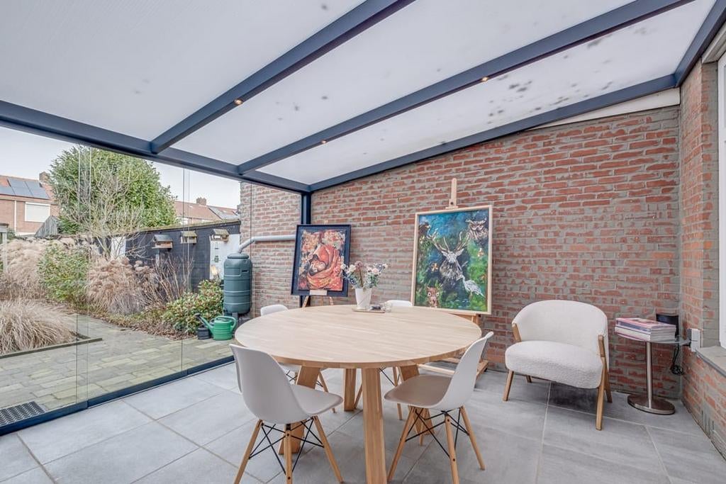 Ronde eettafel, Tuin en Terras, Overkappingen, Ophalen, Zo goed als nieuw