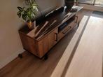 Donker Houten TV Meubel, Huis en Inrichting, Kasten | Televisiemeubels, Modern, industrieel, 150 tot 200 cm, Zo goed als nieuw