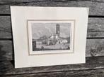 Houtgravure Gravure Santa Maria in Cosmedin, om 1870, Antiek en Kunst, Ophalen of Verzenden