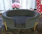 Honden lounge bankje ovaal kleur olijf grijs, Dieren en Toebehoren, Ophalen
