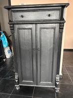 Zwart oud grenen kastje, Ophalen, Zo goed als nieuw