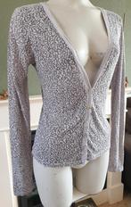 Transfer grijs luipaard vest nieuw L 42 44, Verzenden, Maat 42/44 (L), Nieuw, Grijs