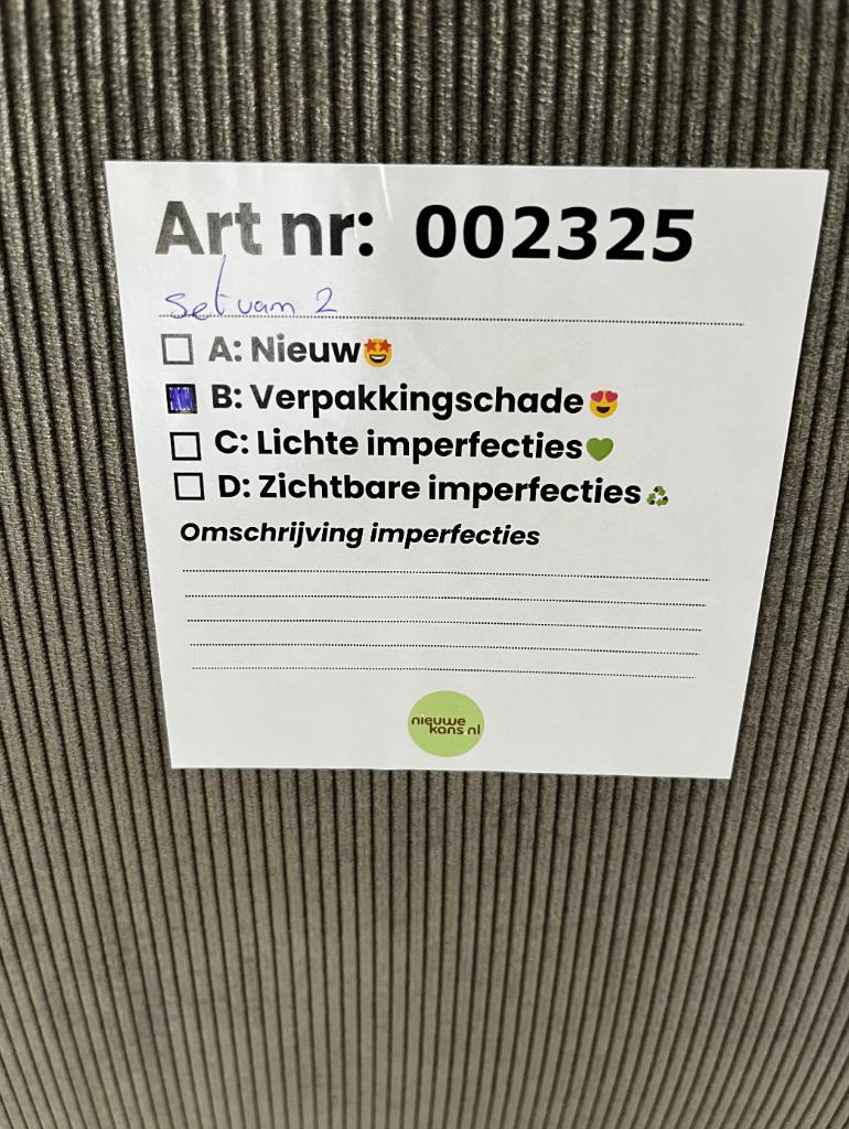 Zuiver Ridge Kink Rib stoel armleuning Grijs €239 p stuk nu, Huis en Inrichting, Stoelen, Twee, Nieuw, Ophalen of Verzenden, Zuiver