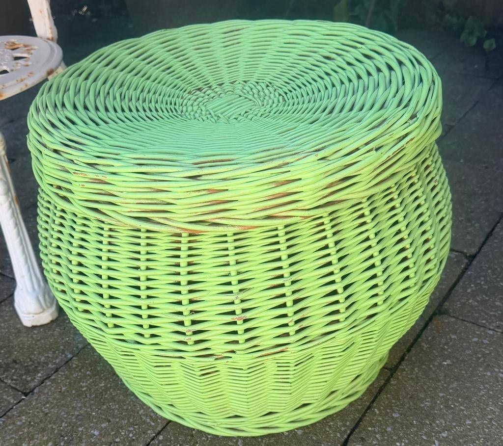 Grote ronde rotan mand, Huis en Inrichting, Woonaccessoires | Schalen en Manden, Ophalen, Zo goed als nieuw, Rond, Riet