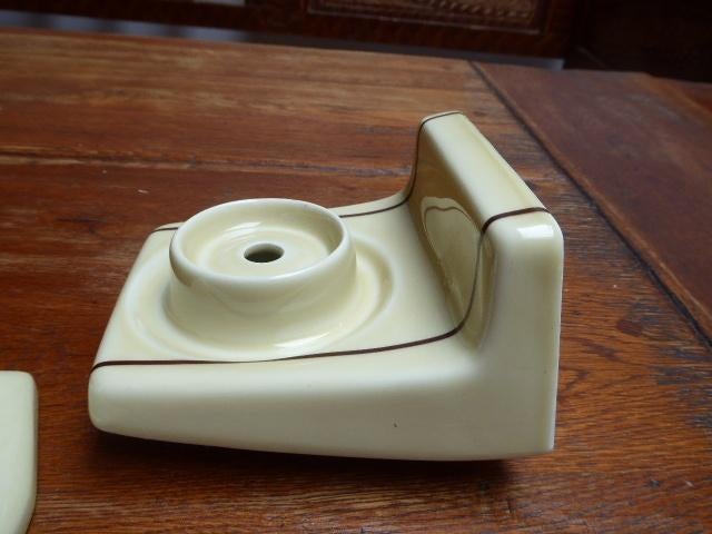 Een vintage keramiek badkamersetje, porselaines Avignon, Antiek en Kunst, Ophalen of Verzenden