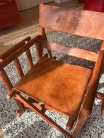 Vintage schommelstoel Costa Rica. Echt leer., Antiek en Kunst, Ophalen of Verzenden